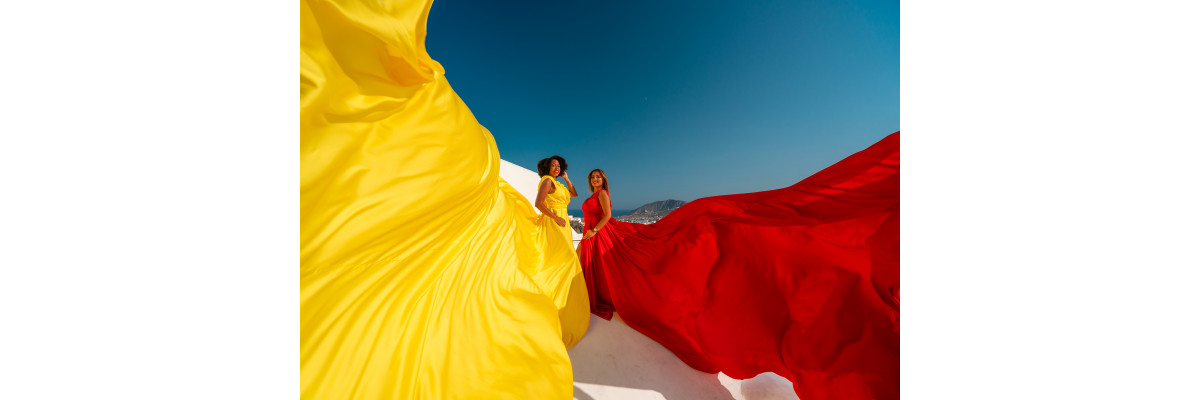 Santorini Flying Dress