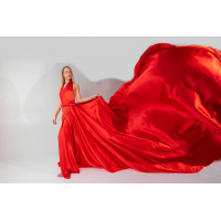 Flying Dress, Photo dress, Flowy dress, Dress For Photo Shoot one size S-XL red satin Flying Dress, Photo dress, Flowy dress, Dress For Photo Shoot one size S-XL red satin